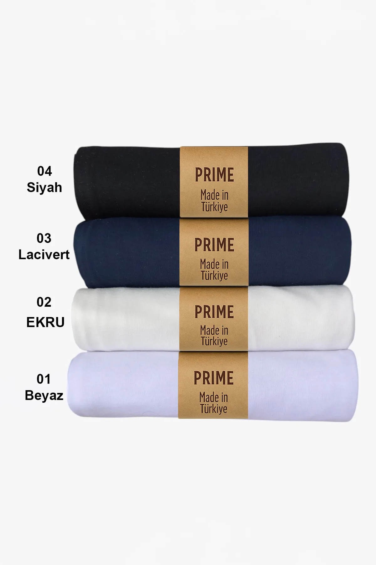 [P10200-SİYAH - LACİVERT - EKRU - BEYAZ] Cotton Shawl 4 Pieces Coordinated Modern For Daily Use Black Navy Blue Off White White