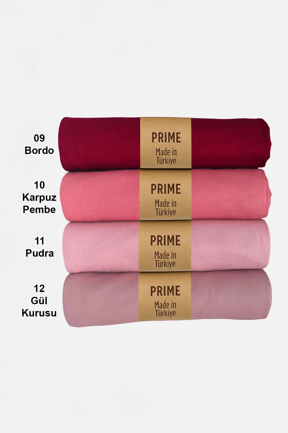 [P10200-BORDO - KARPUZ PEMBE - PUDRA - GÜL KURUSU] Jersey Cotton Shawl 4 Pieces Set Burgundy Watermelon Pink Powder Dusty Rose
