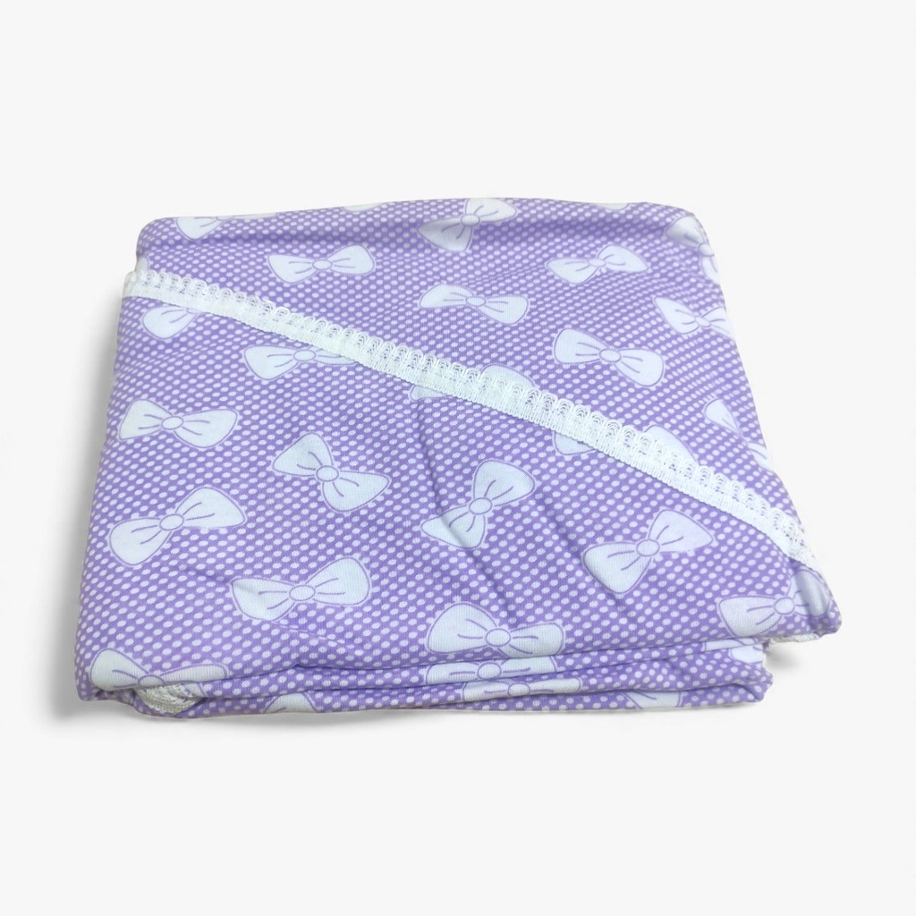Kids Prayer Dress Bow Tie 100% Cotton Sleeveless Two Piece Purple