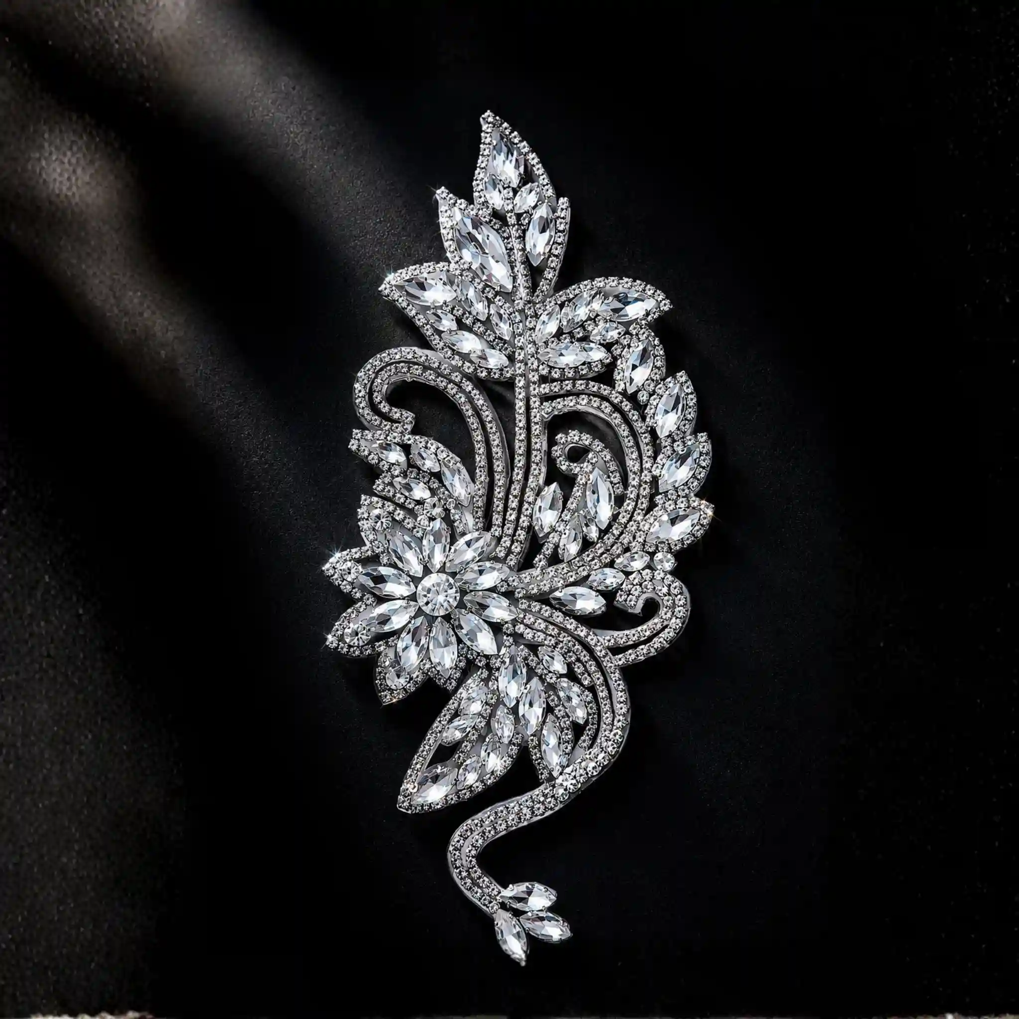 Rhinestone Applique – Iron-On Crystal Applique